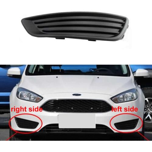 For Ford Focus 2015 2016 2017 Fog Light Cover Fog Lamp Shell Front Bumper Grille Driving Lamp Cover No Hole