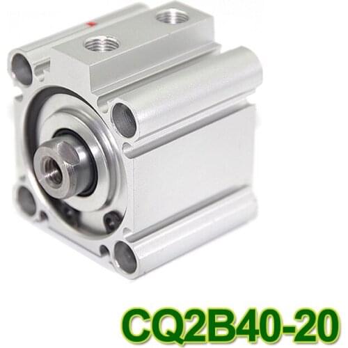 CQ2B40-20 SMC Type CQ2B series 40mm bore 20mm stroke Double Action single rod thin Pneumatic Compact Cylinder high quality