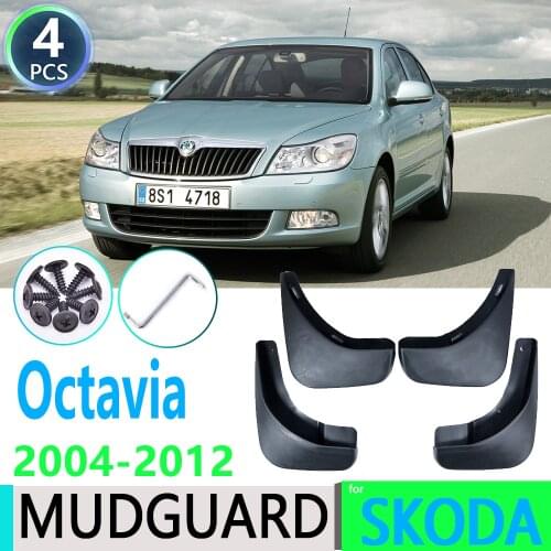 For Skoda Octavia A5 2004~2012 MK2 2005 2006 2007 2008 2009 2010 Car Fender Mudguard Mud Flaps Guard Splash Flap Car Accessories