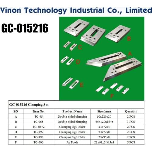 GC-015216 Clamping Set Parts, High quality tooling stainless steel EDM Innovation Toolings for all Wire-EDM machines