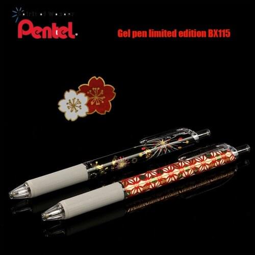 Japan Pentel limited BX115 quick-drying gel pen 0.5mm black interchangeable refill for student office use