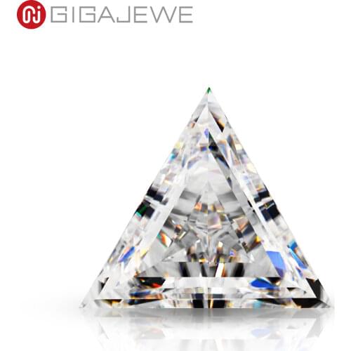 GIGAJEWE Hand-Cutting Triangle White TOP D VVS1 Moissanite Premium Gems Loose Diamond Test Passed Gemstone For Jewelry Making