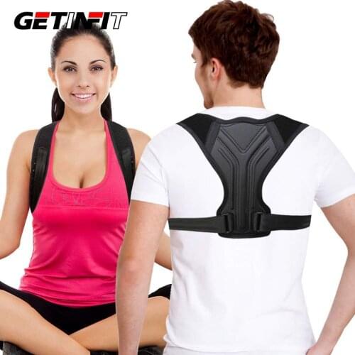 Getinfit Posture Corrector Back Brace Adjustable Posture Trainer Spine Posture Support for Upper Back Pain Relief