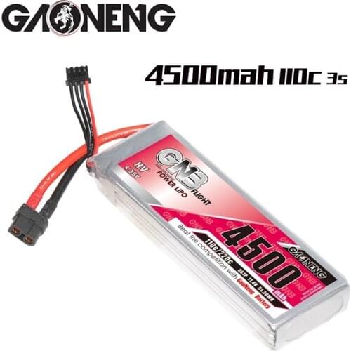 GNB GAONENG 11.4V 4500mAh 3S 110C lithium battery for 1:8 1/8 RC Car Four Drive Off-Road Boat for FPV Drone Helicopter