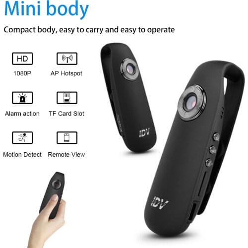 Mini Camera Full HD 1080P Portable Camara Police Video Recorder Body Cam Motorcycle Bike Motion Detection Built-in Magnet Camera