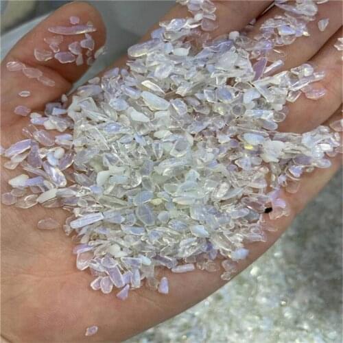Mini Natural White Opal Rock Stone Gravel Crystal Polished Lucky Powerful Home Decoration Natural Quartz Crystals