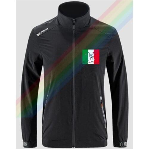 Cartoon Mr. La Linea Way Of Expressing Love Slim Sport Jacket Mens Outdoor Zippered Comfortable Soft Casual Front Printing