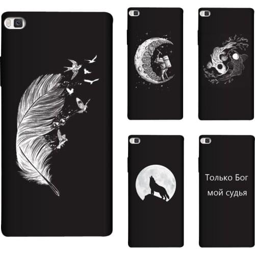 Soft Silicone TPU 5.2 inches For Huawei P8 Case Cover Painting Matte Phone Cases For Huawei P 8 GRA L09 Funda