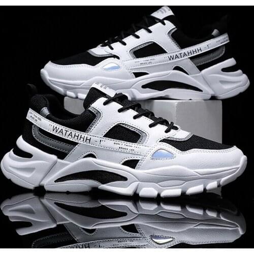 New Men Sneakers Outdoor letter Sport Shoes Autumn Cushion fashion Non-slip tourism Flats Casual Training Running tennis Shoes