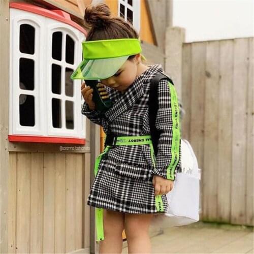 1-6T Toddler Kid Baby Girl Autumn Winter Clothes Long Sleeve Plaid Coat Elegant Fashion Jacket for girl Streetwear Outfit