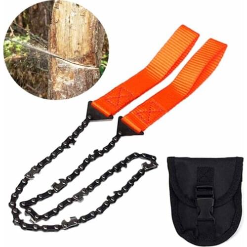 ZK30 Outdoor Portable Handsaw Camping Hiking Handheld Survival Chain Saw Emergency Chainsaw with Bag Wood Cutting Tool