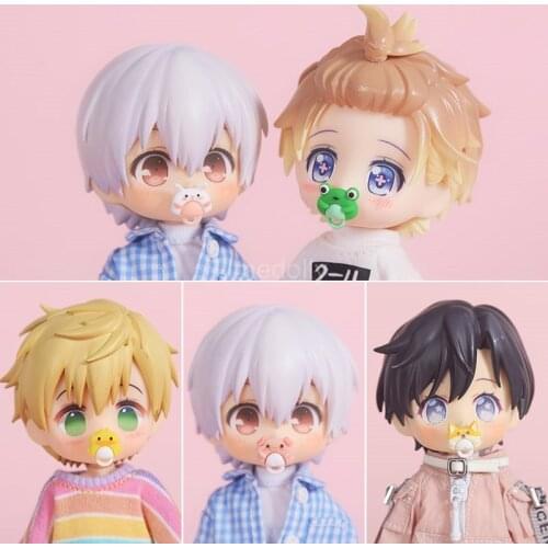 Cute 1/12 Dollhouse Miniature OB11 Doll Baby Nipple for 1/8 bjd, holala, Obitsu 11 Doll Toy Accessories