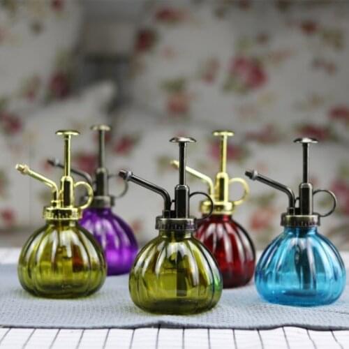 Glass Vintage Watering Can Garden Spray Bottle Pump Type Mist Sprayer Plant Flower Watering Bottle Pot