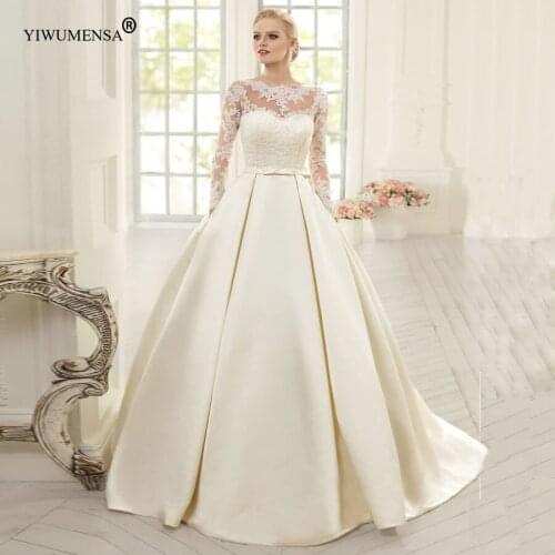 Атласные свадебные платья Yiwumensa China At AliExpress