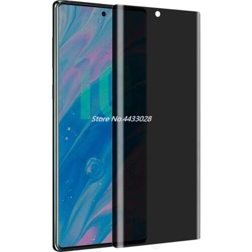 9D Full Coverage Privacy tempered glass For Samsung Galaxy Note 8 9 Note 10 Pro S7 Edge S8 S9 S10 PLUS Anti-Spy Screen Protector