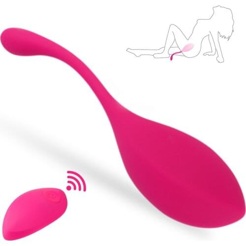 Liquid Silicone Erotic Jump Egg Remote Control Female Vibrator Clitoral Stimulator Vaginal G-spot Massager Sex Toy for Couples