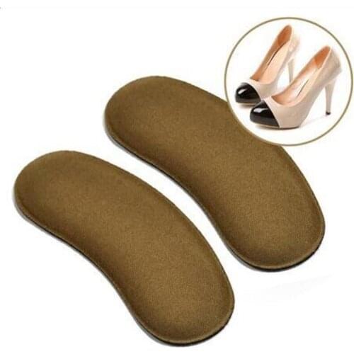 1Pair Elastic Heel Liner Sticky Sponge Inserts Silicone Heel Protector Pad Cushions For Shoes Inserts Insole High Heels Cushion