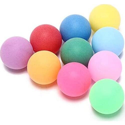 10pcs Colorful Ping Pong Balls Sports 40mm Entertainment Table Tennis Balls Pet Toy Game tenis de mesa шарики для пинг понга