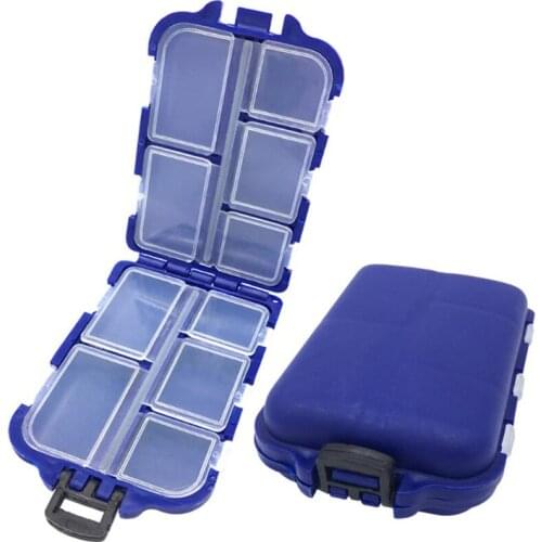 10 Storage Lure Box Carp Fishing Tackle Case Compartments Plastic Waterproof Fishing Baits Storage Lure Box Fishing