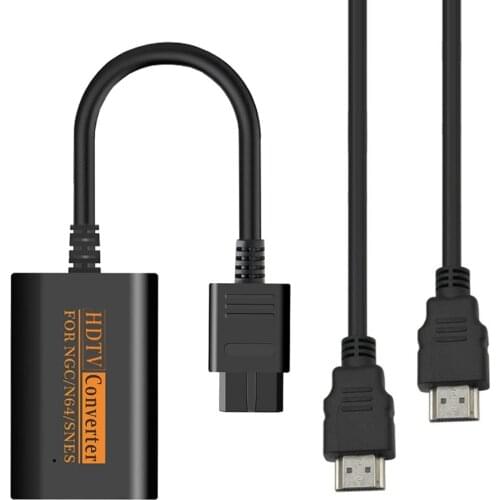 1080P-HDMI-compatible Adapter Converter HD Cable For Nintendo 64/SNES/NGC Gamecube Console HDMI-compatible Signal Output Adapter