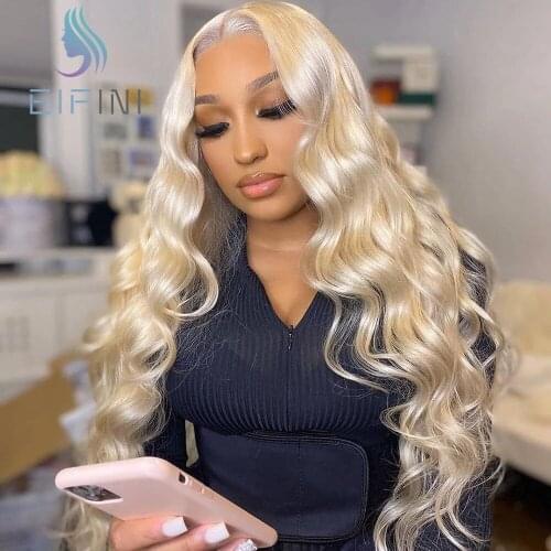 13x6 Lace Honey Blonde Body Wave Wigs 613 Brazilian Lace Closure Human Hair Wigs For Women Pre Plucked Remy Hair Bleached Knots