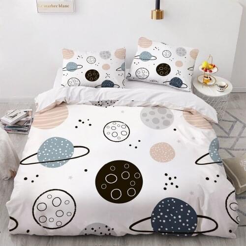 3D Luxury Duvet Cover Set Comforter Bedding Set King King Queen Double Single Size Cartoon Design Custom White Bedclothes