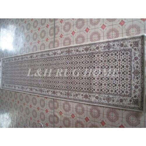 Free shipping 2.5'x10' 160 Line persian woolen carpet , hand knotted persian runner Oriental handmade Persian Rug