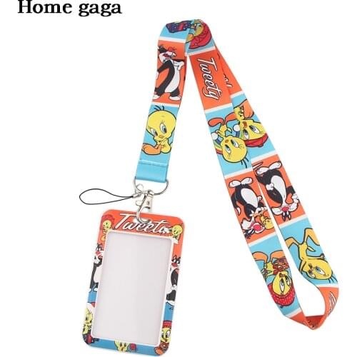 DB260 Cute Cat Key Lanyard Car KeyChain ID Card Passport Gym Cell Phone Badge Kids Key Ring Holder Jewelry Decorations Gifts