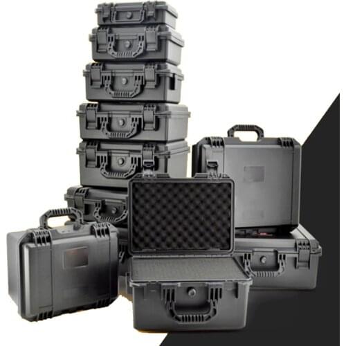 High quality Plastic alloy Waterproof Tool Box Sealed case Equipment Tool case Impact Resistant Shockproof with pre-cut Foam