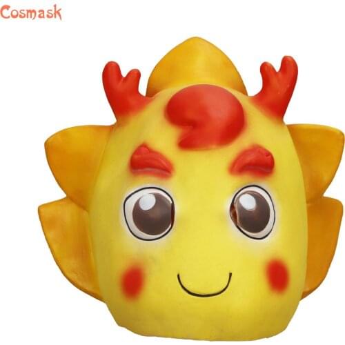 Cosmask Halloween Carton Dragon Latex Mask Animal Latex Mask Halloween Carnival Party Christmas Costume Cosplay Mask
