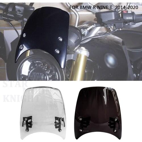 For BMW R NINE T NINET R9T R 9 T Racer Pure Urban scrambler 2014-2020 Motorcycle Windshield Aluminum Wind Deflector Windscreen