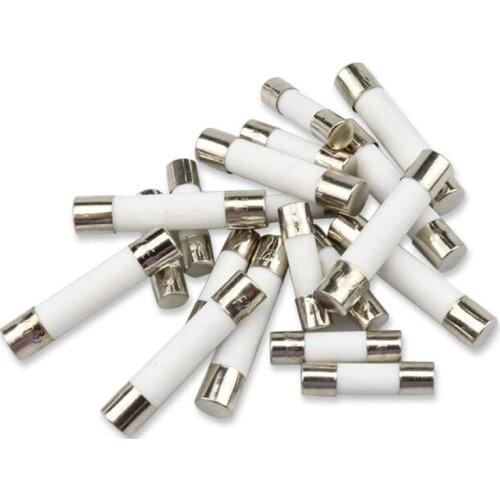 100pcs 6*30 Fast blow Ceramic Fuse 6x30mm Fuse 250V 0.5A 1A 2A 3A 4A 5A 6A 8A 10A 15A 20A 25A 30A