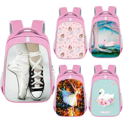 Cute Ballet Dancing Shoes Print Backpack for Teenager Girl Children School Bags Women Rucksack Ladies Travel Bag Laptop Backpack