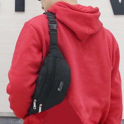 Fashion Oxford Cloth Waist Bag Mens Bag Womens Bag Universal Sports Travel Outdoor Waist Pack Male Chest Shoulder Bag