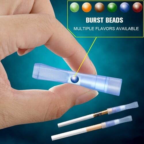 8pcs Cigarette Holder Filter With Mint Flavor Explosion Ice Beads Cigarettes Popping Capsule Tobacco Holder Filter Smoking Tools