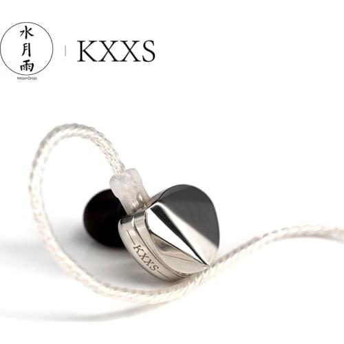 Moondrop KXXS Earphone HIFI in-ear latest fashion diamond zinc alloy dynamic earplugs earplugs can be replaced cable headset