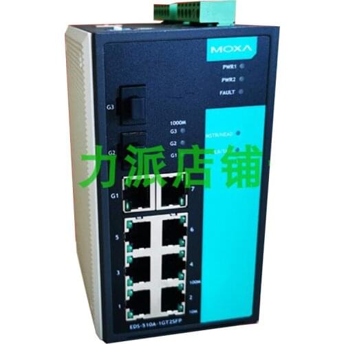 New Original Spot Photo For MOXA EDS-510A-1GT2SFP-T 7+3G Gigabit Ethernet Industrial Ethernet Switch