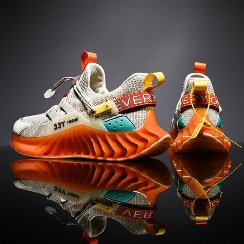 Blade shoes mens shoes youth sports shoes autumn and winter new all-match casual bright night tide cool running shoes