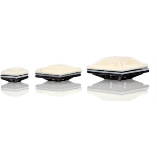 Whole sale 100PCS/Lot 21mm*21mm White Self Adhesive Cable Clips Cable Drop Wire Holder, used with cable ties Free Shipping