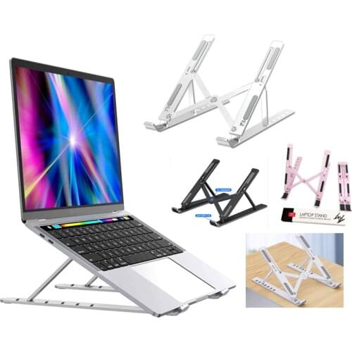 Plastic or Aluminum Alloy N3 Laptop Stand Riser 6-Angle Adjustable Desk Holder Elevator Mount for Universal Notebook Computer