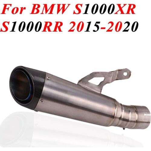 Full System Motorcycle Exhaust For BMW S1000XR S1000RR 2015 - 2020 2019 S1000 XR Titanium Alloy Escape Modify Middle Link Pipe