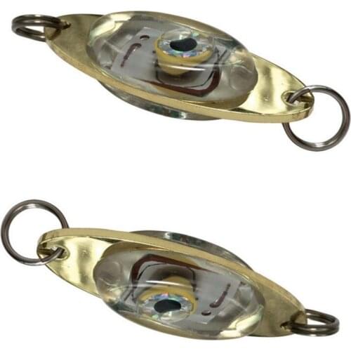 6cm 10g Meal bait with led lamp on its center you may hang hook as lure bait or hang real bait for fishing water deep 600 meters