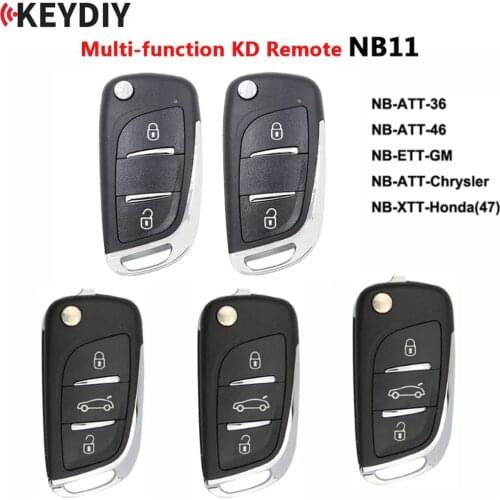 KEYDIY NB11 2/3 Button DS Style Remote Car Key KD900/KDX2 Key Programmer KD NB11-U NB11-2 Universal Multi-functional 5/10/25pcs