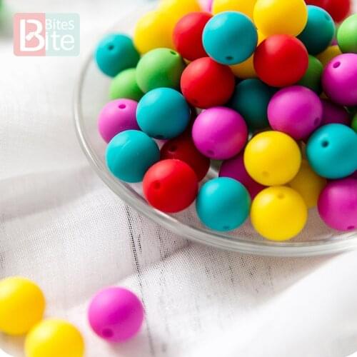 30Pc 14mm Silicone Bead Baby Teether BPA Free Silicone Hexagon Teething Bead DIY Pacifier Chain Necklace Nurse Gift Baby Product