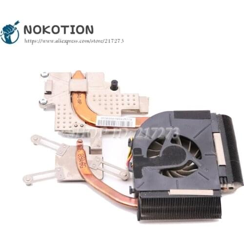 NOKOTION Radiator For HP Pavilion DV5-1000 DV5 Laptop Cooling Heatsink with Fan 493001-001 584306-001