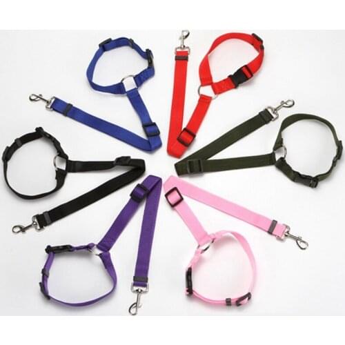 Car Seat Belt for Dog Cat Pet Safety Adjustable Pet Safety Belt Lead Leash Travel Clip Strap Piece 2.5 Car Accessories Interior