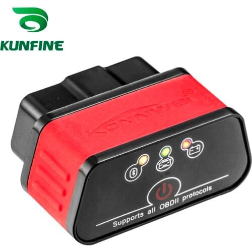KUNFINE KW903 Bluetooth 3.0 OBD2 Scanner Code Reader Erase Fault Errors OBD 2 ELM 327 ELM327 for Android Auto Automotive Tool