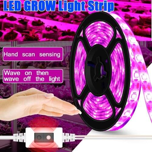 LED Full Spectrum Grow Light Strip 0.5m 1m 2m 3m USB Plant Lamp 5V Seedling Fito Lights LED Waterproof Flower Phyto Growth Lamp