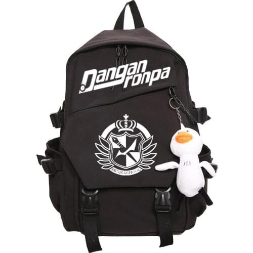 Danganronpa: Trigger Girls student Backpack Large capacity Nylon Laptop Bag Kawaii Mochila Bear Travel Backpack For Women Men