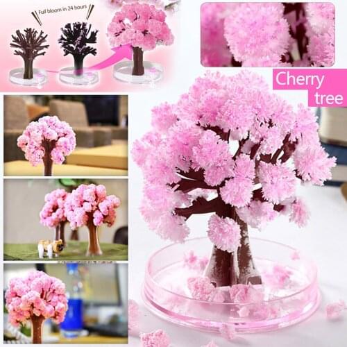 Cherrytree Paper Tree Flowering Creative Colorful Magic Growing Tree Toy Craft